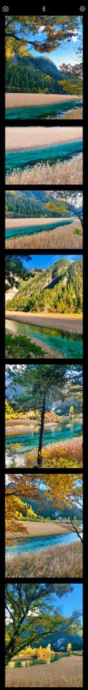 水面与山峦拼图