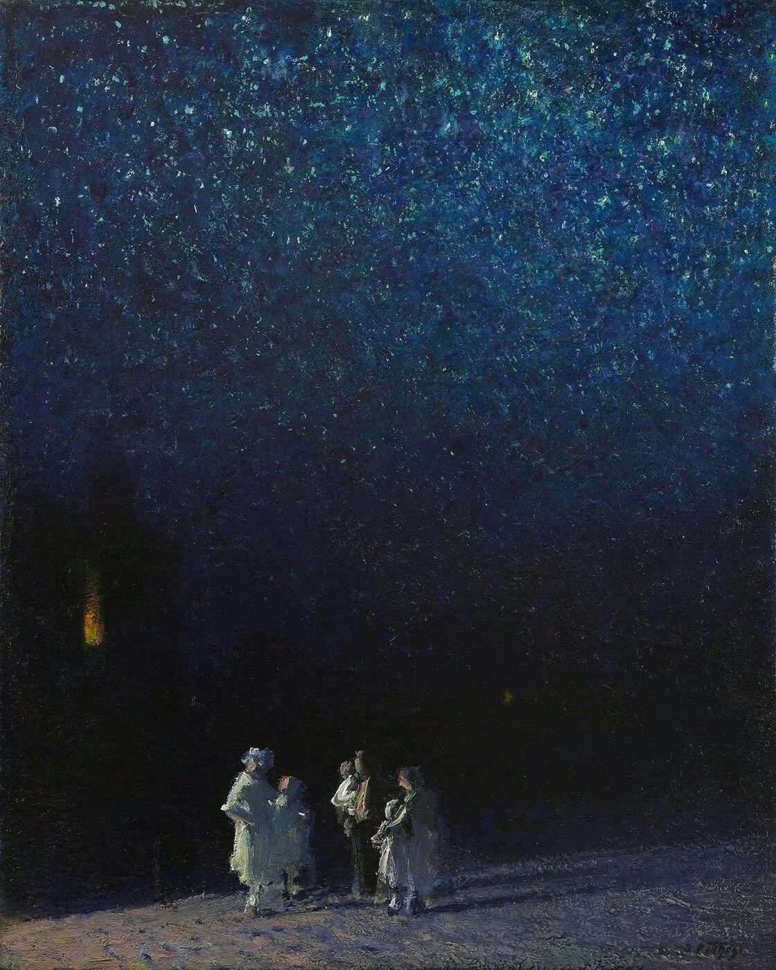 星空下的人